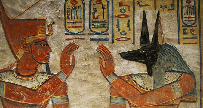 Egypte, Louxor, rive ouest, la necropole thebaine, vallee des Reines (Wadi el-Malikat), la tombe d'Amon Her-Khopeschef